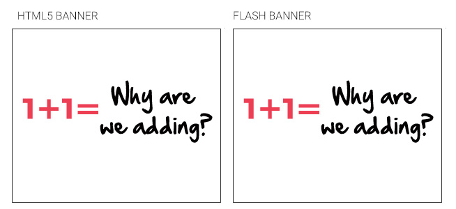 HTML5 Ads Against Flash Ads
